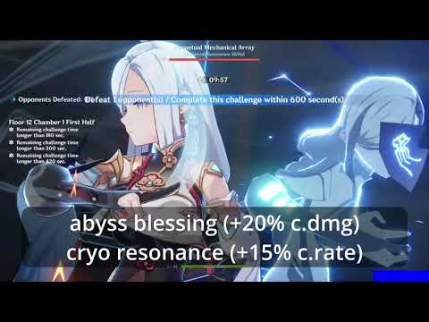 The first abyss of 2023, blessing for swirl but.. | Genshin Impact 3.3