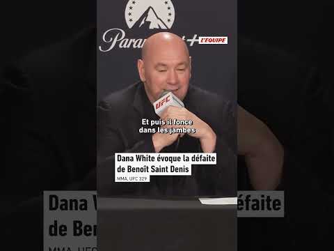 🗣️ Dana White s'exprime sur la défaite de Benoît Saint Denis #shorts #ufc #ufc329