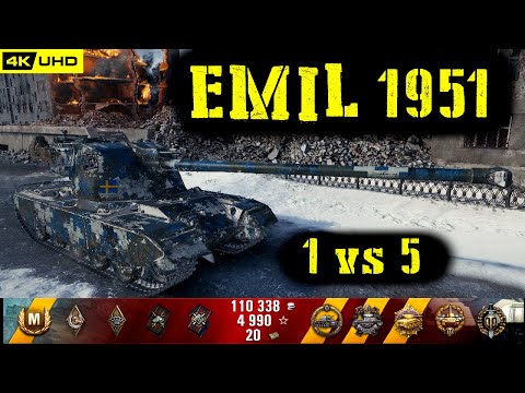 World of Tanks EMIL 1951 Replay - 10 Kills 6.2K DMG(Patch 1.6.1)