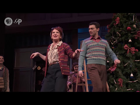 Broadway production preview still for Irving Berlin’s Holiday Inn at Studio 54 with company in tap formation