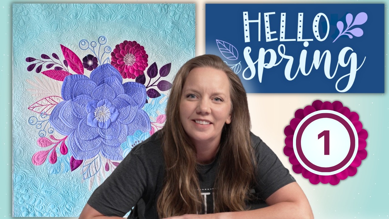 Hello Spring 🌸 Easy Free Motion Quilting Ideas for Beginners