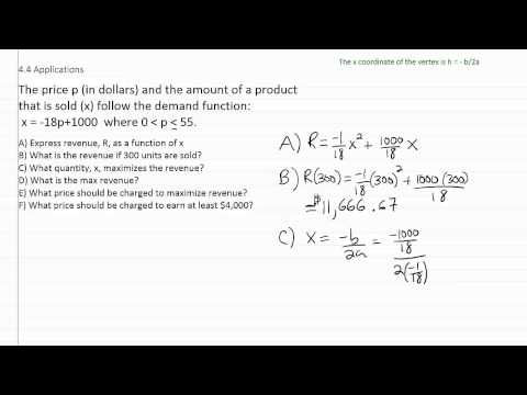  Applications of Quadratic Models p1