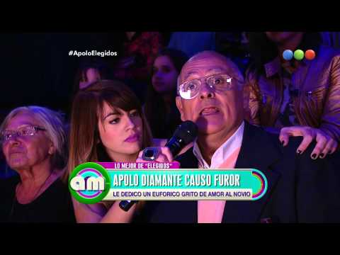 Cómo no lo viste, Apolo Diamante la dedico un grito de amor al novio en Elegidos - AM 2015