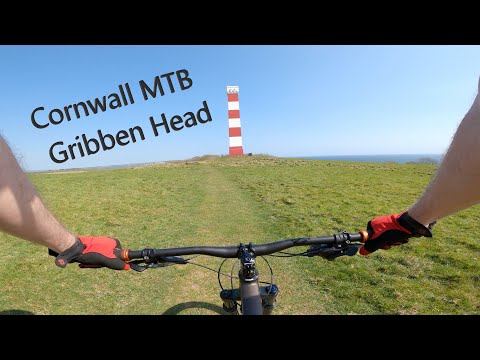 Lockdown Mountain Bike Ride to Gribben Head in Cornwall. (Beautiful deserted beaches).