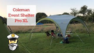 Erecting a Coleman Event Shelter Pro XL