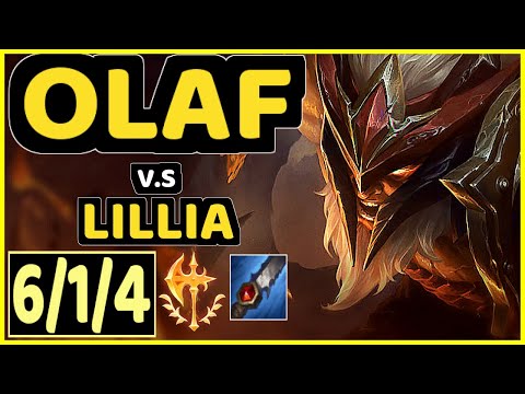 CHIPPYS (OLAF) vs LILLIA - 6/1/4 KDA JUNGLE CHALLENGER GAMEPLAY - OC