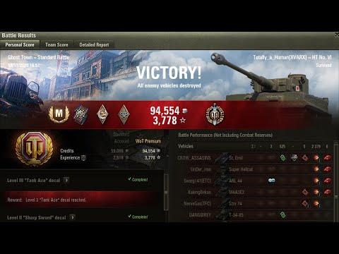 HT No. VI - 6 KILL + 2,379 DMG + 525 AST - Ghost Town — Standard Battle | World of Tanks