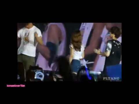 120922 TAEYEON CUTE MOMENTS with SUHO&CHANGMIN&ONEW!