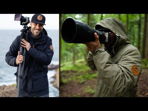 Haukland 5in1 Jacke für Fotografen - Saphir Schwarz & Khaki