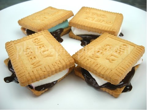 Bocaditos de nube (S’mores)