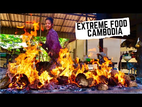 EXTREME CAMBODIAN cooking | Unseen Cambodian street food in the countryside | Battambang local food