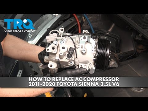 How to Replace the A/C Compressor on a 2018 Toyota Sienna (R-134a