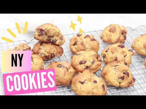 COMO HACER GALLETAS CHISPA DE CHOCOLATE🍪/NY COOKIES 🍪
