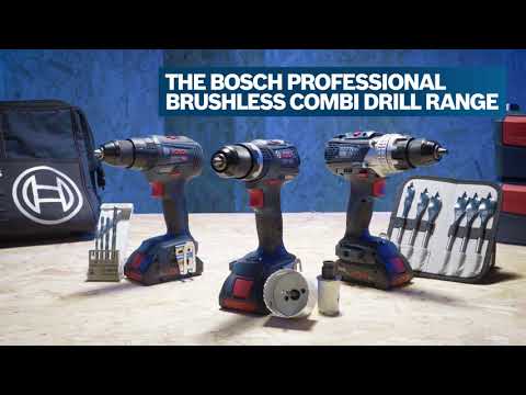 BOSCH smūginis suktuvas- gręžtuvas GSB 18V-110 C be akumuliatoriaus ir kroviklio 06019G030A video