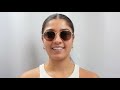 Woman Model Wearing Ray Ban Hexagonal RB3548N 912443 Sunglasses
