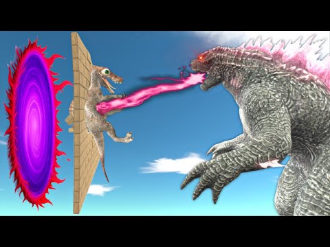 Evolved Godzilla use Atomic Breath Push Units to Portal Evolution Kaiju to Fight King Titan - ARBS
