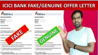 ICICI Bank Offer letter Original vs Fake Kaise Pata Kare 2021 #EmploymentGuruji #Job_Dekho