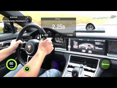 Porsche Panamera Turbo S E-Hybrid launch control Akrapovic exhaust * Dragy GPS ***