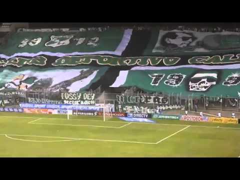 "Hinchada Radical 1912 | Salida Del Deportivo Cali (1-1) Chicó | 2 /Agosto/2013 | Estadio Palmaseca" Barra: Frente Radical Verdiblanco &bull; Club: Deportivo Cali