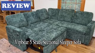 Vipbear 5 Seater L Shaped Modular Sofa Bed Review - Watch this before you buy this sectional