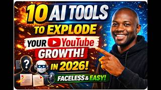 Faceless YouTube Growth: Top 10 AI Tools for Beginners.