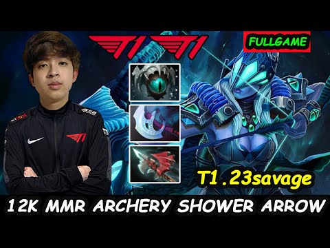 T1 23savage Drow Ranger 12K MMR NON STOP RIGHT CLICK Dota 2 Perspective Fullgame