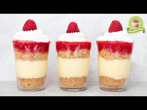 Raspberry No Bake Dessert Cups Dessert - Raspberry Mousse Cups