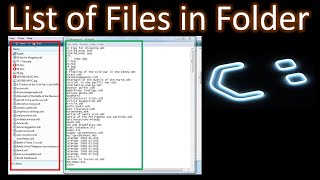 How to Get the List of File Names in a Folder (image, audio or video files) with path & details -CMD