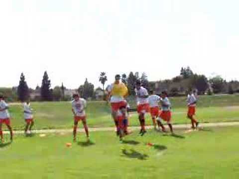 soccer fast footwork warmup - no ball