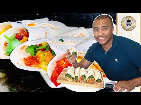 Chicken Mediterranean Wrap Recipe | Chef Vic Cuisine