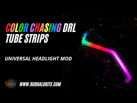 Universal Side Emitting Flexible DRL Diffused Strips | Multicolor