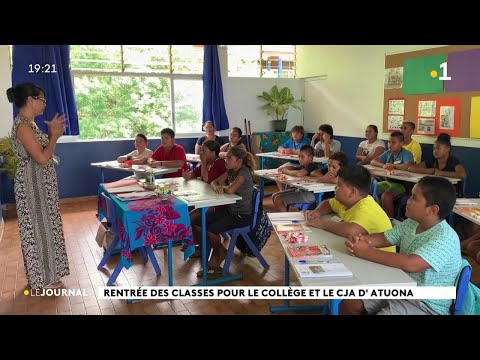 Rentrée des classes pour le collège et le CJA d'Atuona.