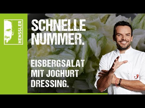 Quick iceberg lettuce recipe with yogurt dressing by Steffen Henssler