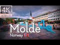 👣Walk with Me in 4K  |  Molde _The Town of Roses_ in Norway  |  Summer 2023👣