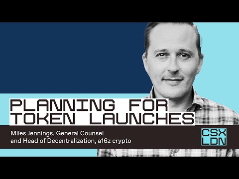 Planning for token launches with Miles Jennings