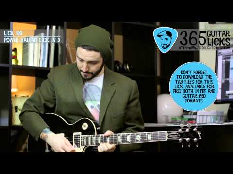 Lick 109/365 - Power Ballad Lick in D | 365 Guitar Licks Project