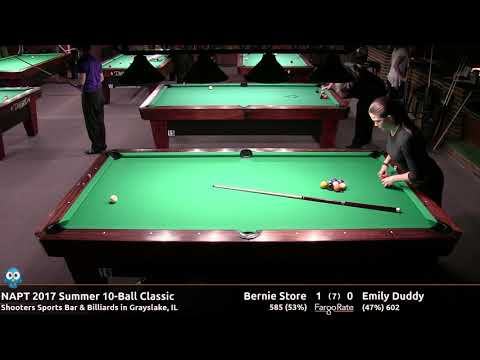 Bernie Store vs Emily Duddy - NAPT 2017 Summer 10-Ball Classic