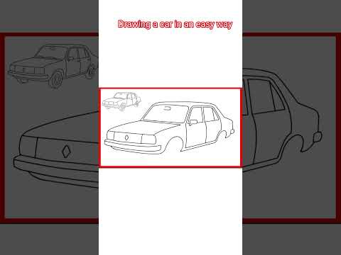 How To Draw a Renault 18 | Easy Car Drawing Step by Step
