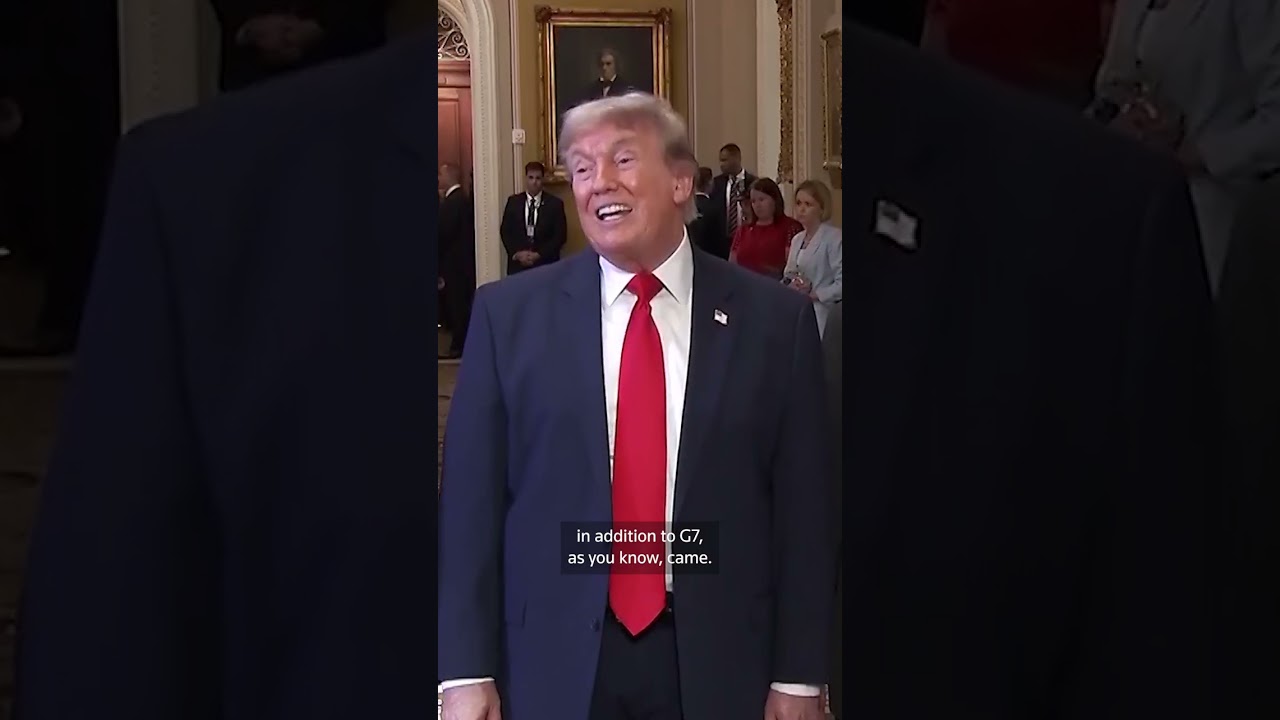 Video | Trump leaves meeting where he faced Republican criticism over Iran