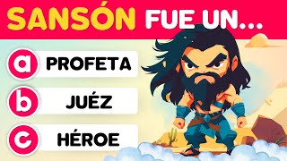 Miniatura del video: 25 PREGUNTAS DE LA BIBLIA PARA NIÑOS | SANSÓN Y DALILA