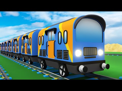 Lego Train Fail - Lego city cartoon - choo choo train kids videos