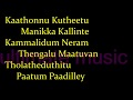Minungum Minnaminunge Karaoke song with lyrics | മിനുങ്ങും മിന്നാമിനുങ്ങേ