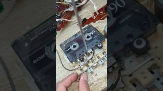 Download lagu Adjust the head cassette deck Sony cfs1000s #cassette #tape #restoration #repair mp3