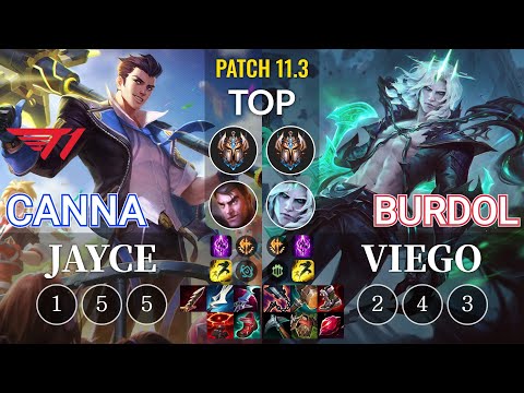 T1 Canna Jayce vs Burdol Viego Top - KR Patch 11.3
