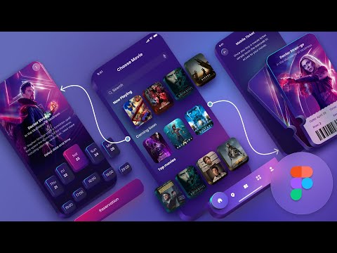 Prototype a Movie Ticket Booking app in Figma - Full course