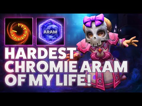 ARAM LOST CAVERNS - HARDEST CHROMIE ARAM OF MY LIFE! (Q BUILD)