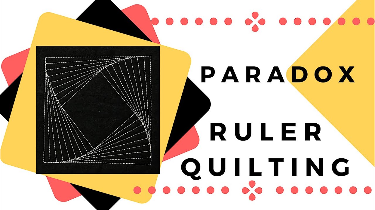 RULER QUILTING Zentangle Paradox A BEGINNER  Design