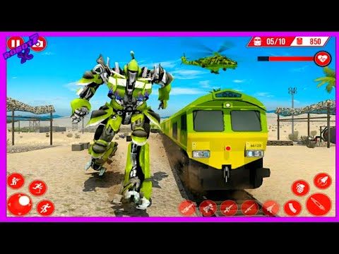 Real Train Robot Transformation: Robot Car Games Android gameplay