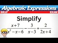 Simplify Grade 10 Algebraic Expressions