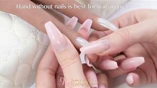 Silicone nail art practice hand with and without nails| Red Iguana | April Ryan